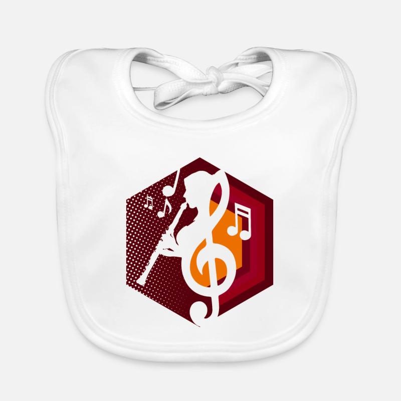 Clarinet - Clarinet player Organic Baby Bibs