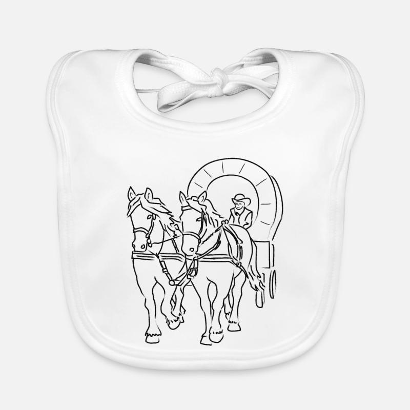 cheval Bavoir bio Bébé
