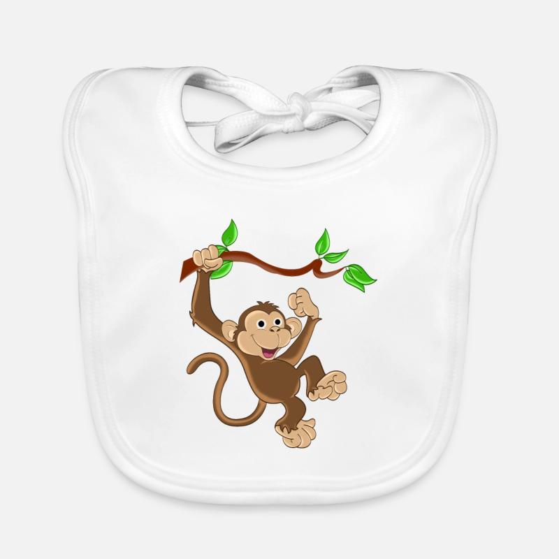 Drôle de singe Bavoir bio Bébé