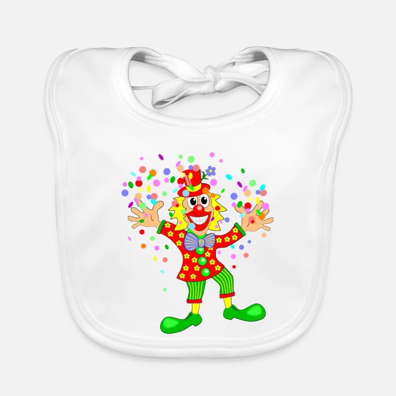 Clown de carnaval Bavoir bio Bébé
