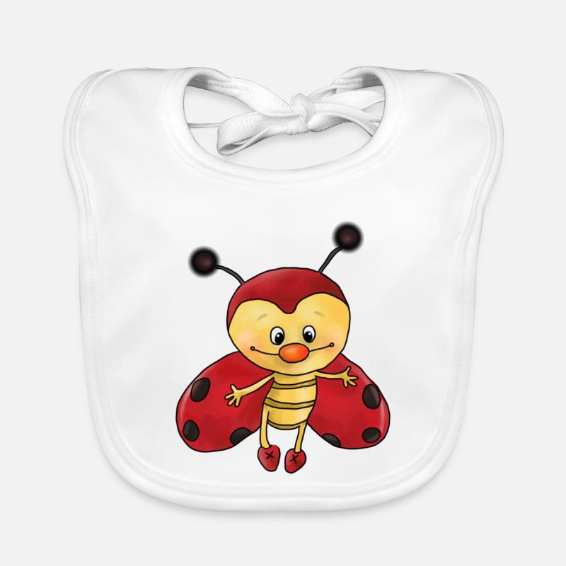 cute ladybug Organic Baby Bibs