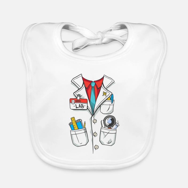 Lab Coat Costume Organic Baby Bibs