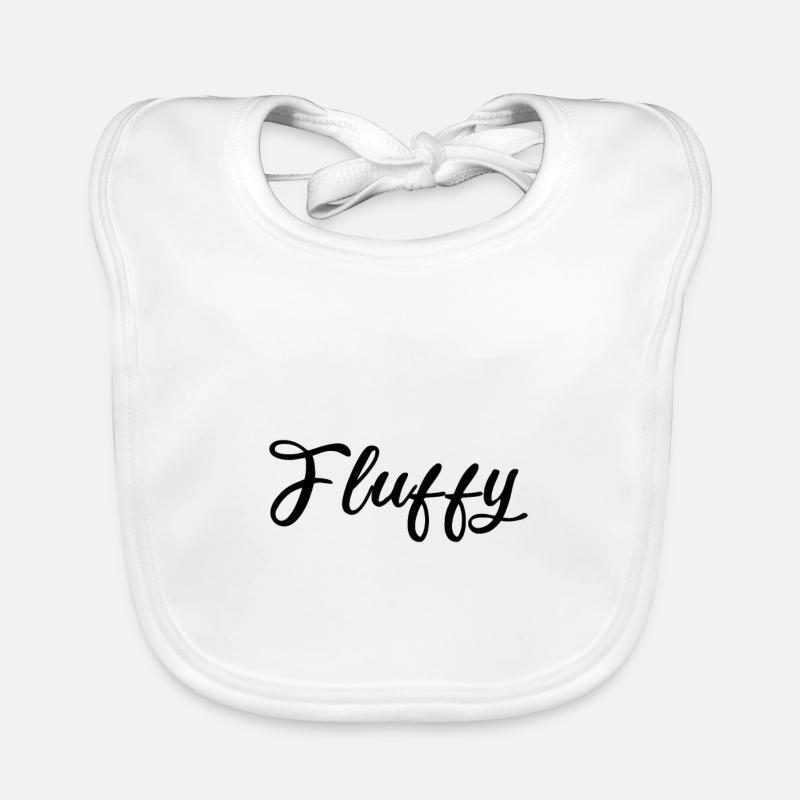 Fluffy Script Glitzer Schriftzug Baby Bio-Lätzchen