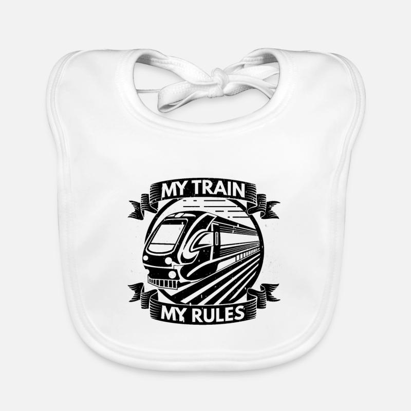 Mon train mes règles Bavoir bio Bébé