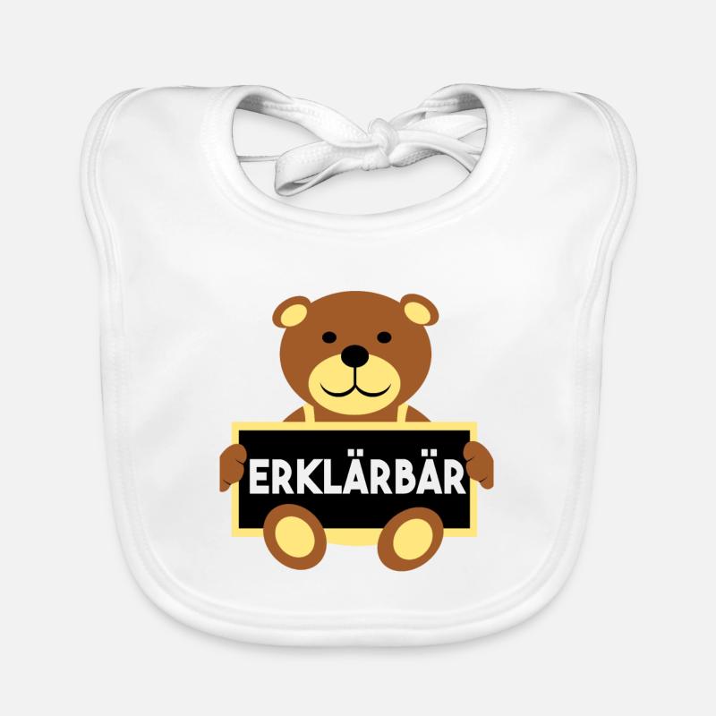 Erklärbär Referendar Lehrer Baby Bio-Lätzchen
