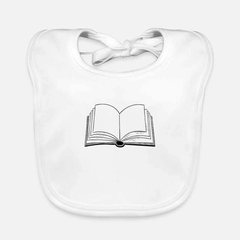 Bücher offenes Buch Baby Bio-Lätzchen