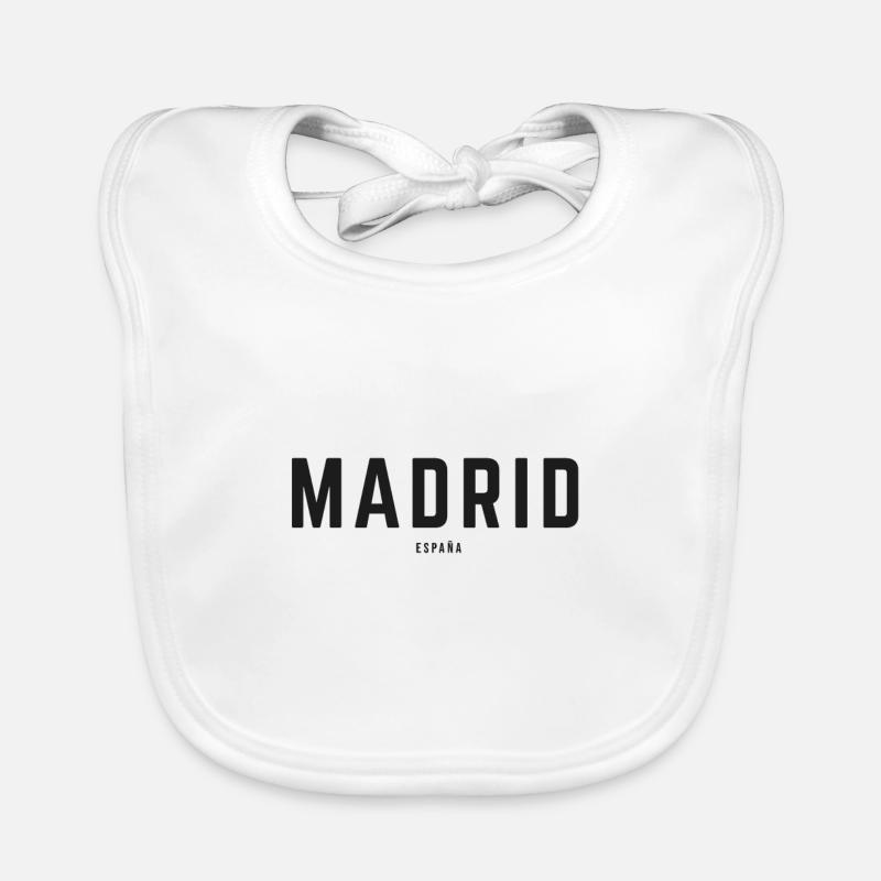 Madrid Spain Organic Baby Bibs