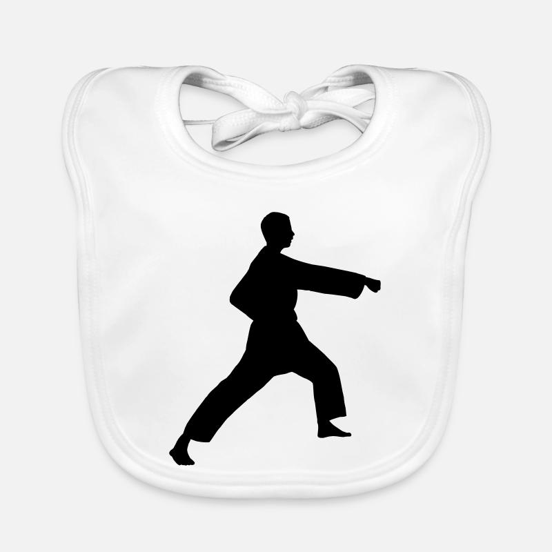 Punch karate or teakwondo punch Organic Baby Bibs