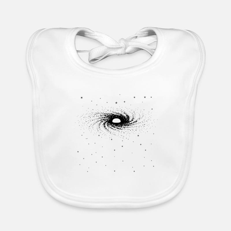 Black Hole Galaxy Universe Organic Baby Bibs