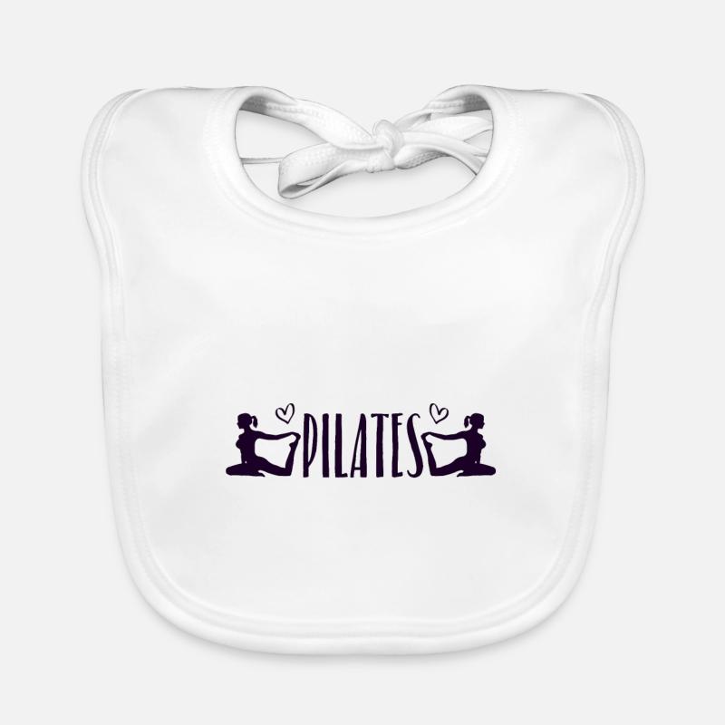 Pilates - Bavoir bio Bébé - blanc