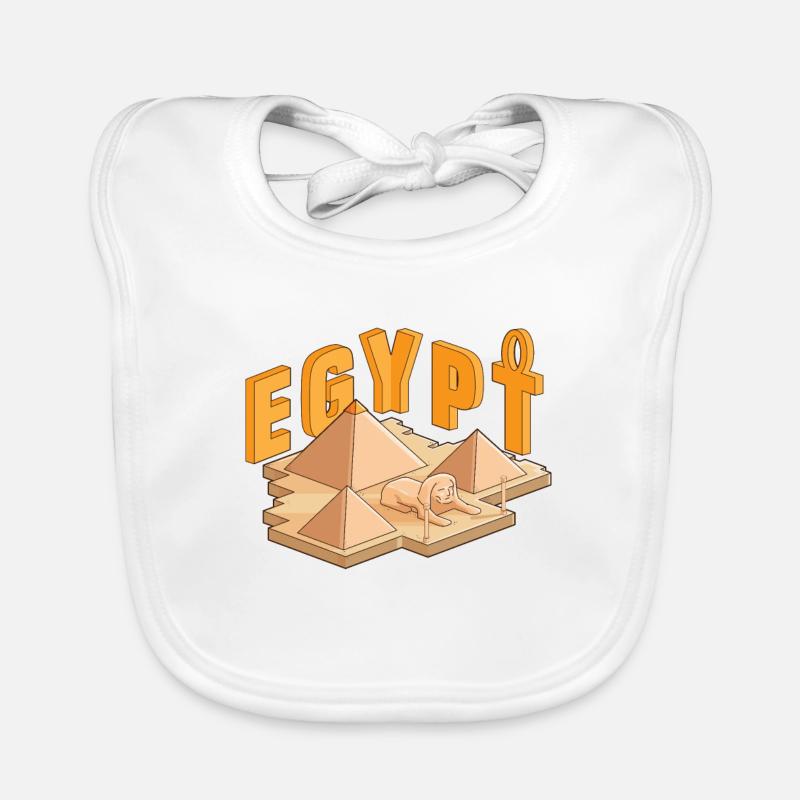 Pyramides d’Égypte Bavoir bio Bébé