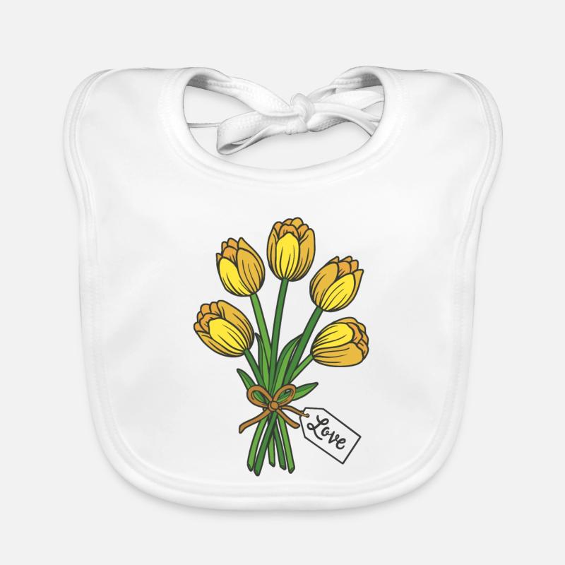 Tulipes Bavoir bio Bébé