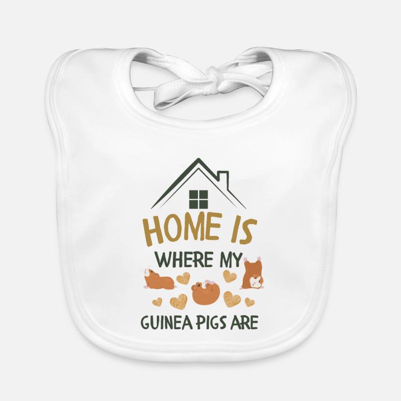 Chez moi, c’est là où sont mes cochons d’Inde Bavoir bio Bébé