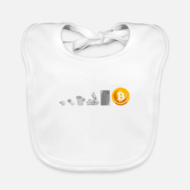 Evolution Of Money Geld Bitcoin Plan B Crypto Baby Bio-Lätzchen