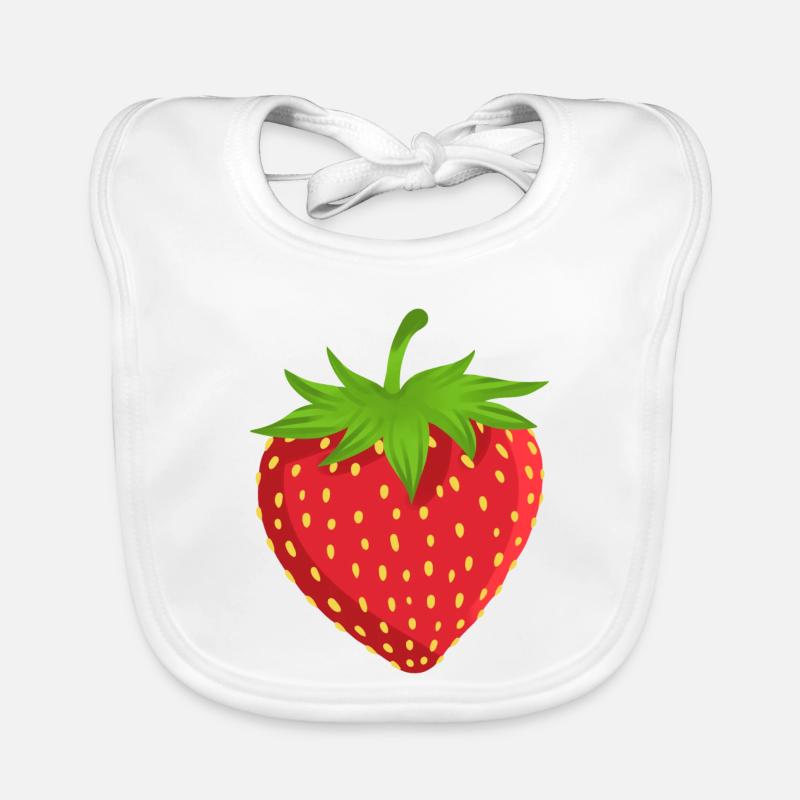 Erdbeere Obst Baby Bio-Lätzchen