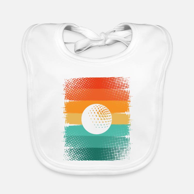 Golfball Baby Bio-Lätzchen