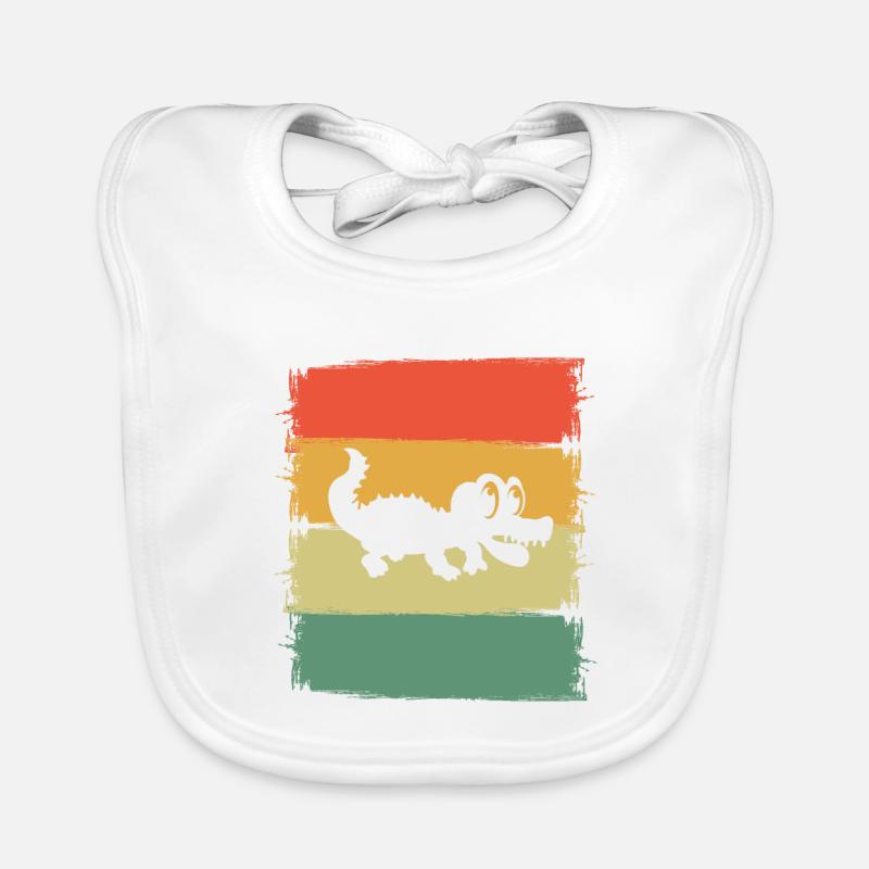 Aligator Crocodile Organic Baby Bibs