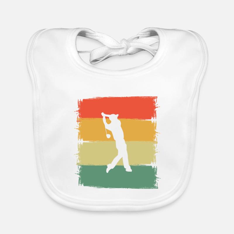 Golf Golfer Organic Baby Bibs