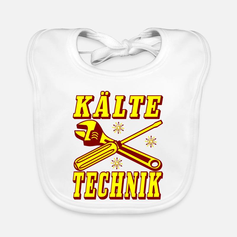 Kälte Technik Retro Design Baby Bio-Lätzchen