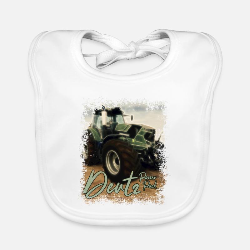 Deutz Traktor Kraftpaket - Traktor Power Pack Organic Baby Bibs
