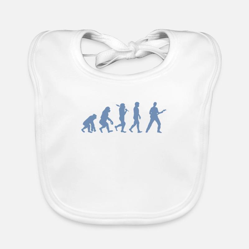 Evolution Guitar Bassist Organic Baby Bibs