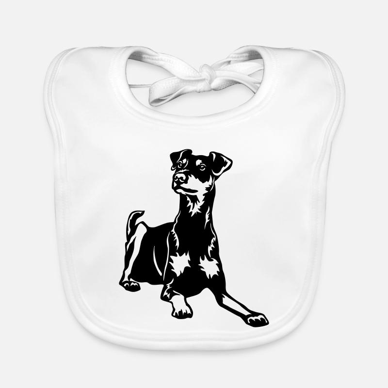 Deutscher Pinscher Baby Bio-Lätzchen