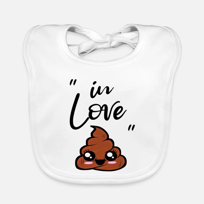 caca kawaii Bavoir bio Bébé
