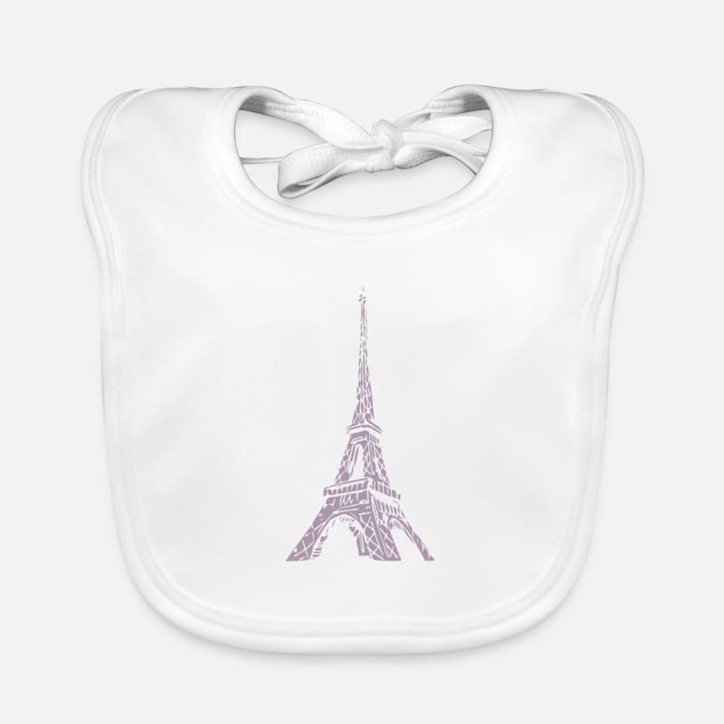 Tour Eiffel de Paris Bavoir bio Bébé