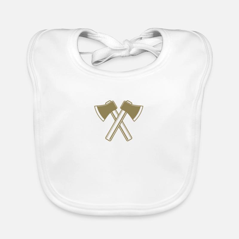 Axe Axes Lumberjack Forester Organic Baby Bibs