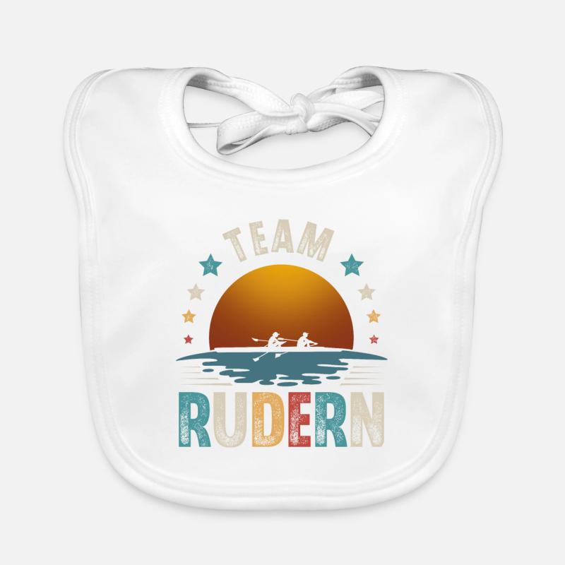 Rudern Ruderer Ruderboot Team Baby Bio-Lätzchen