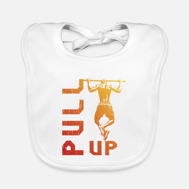 Gradient pull-up silhouette Organic Baby Bibs
