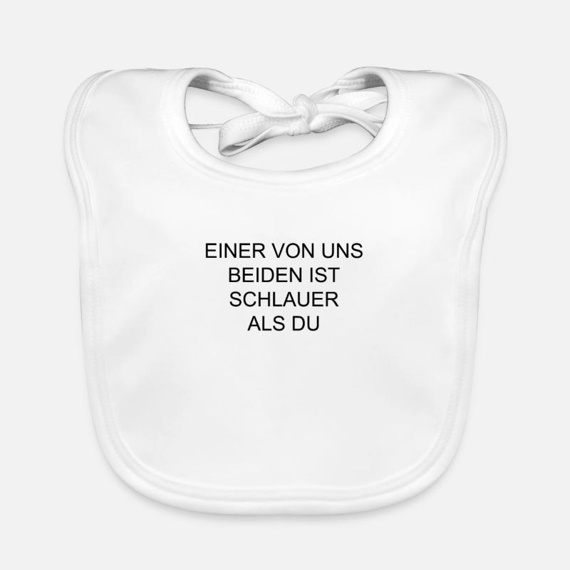 Einer von uns beiden ist schlauer als Du Baby Bio-Lätzchen