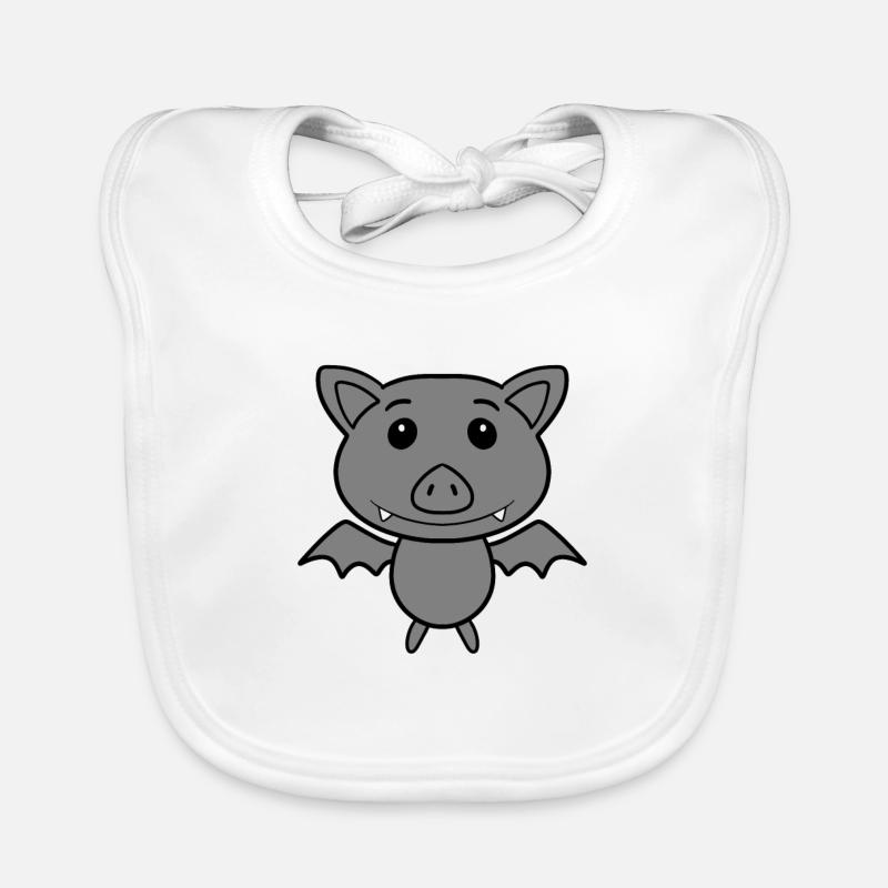 Cute bat Organic Baby Bibs