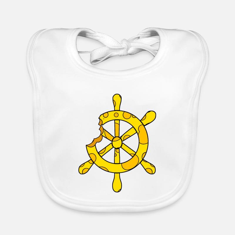 Cheese Steering Wheel Organic Baby Bibs