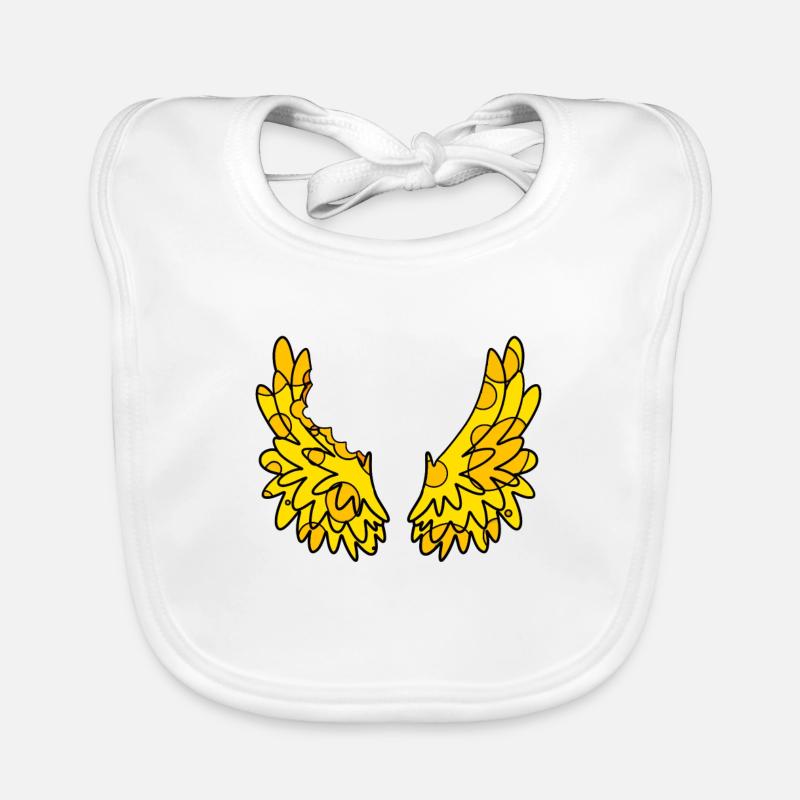Cheese Wings Organic Baby Bibs