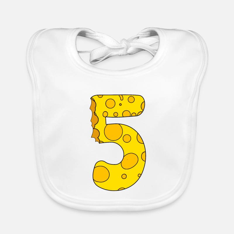 Fromage numéro 5 Bavoir bio Bébé