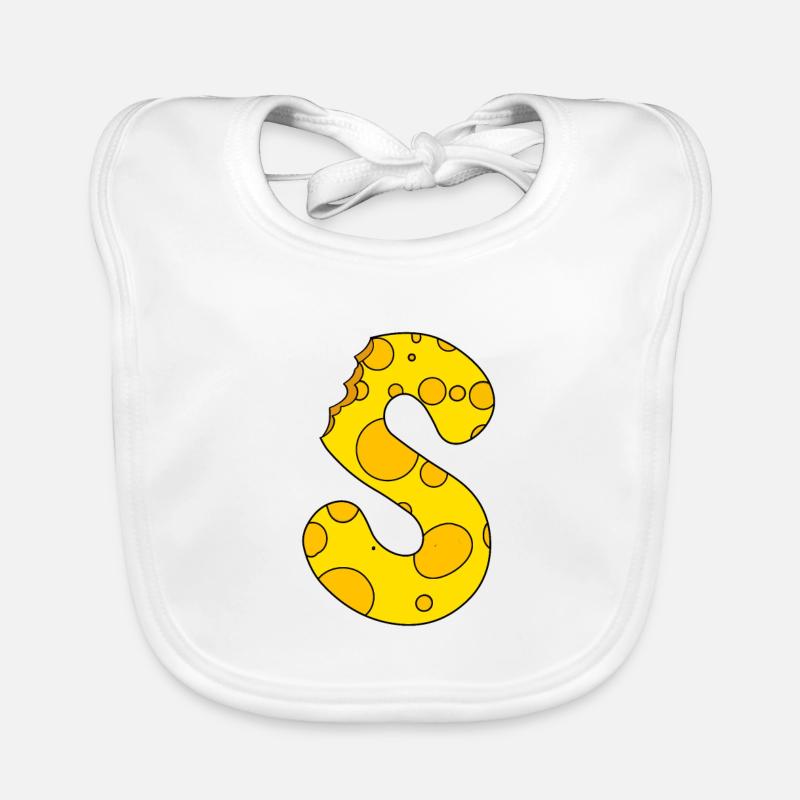 Buchstabe S Baby Bio-Lätzchen