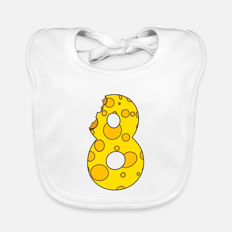 Numéro 8 Digit Cheese Bavoir bio Bébé