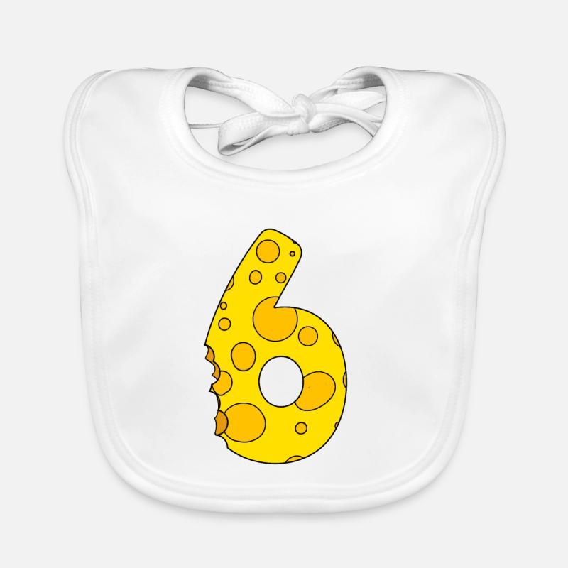 Fromage numéro 6 Bavoir bio Bébé