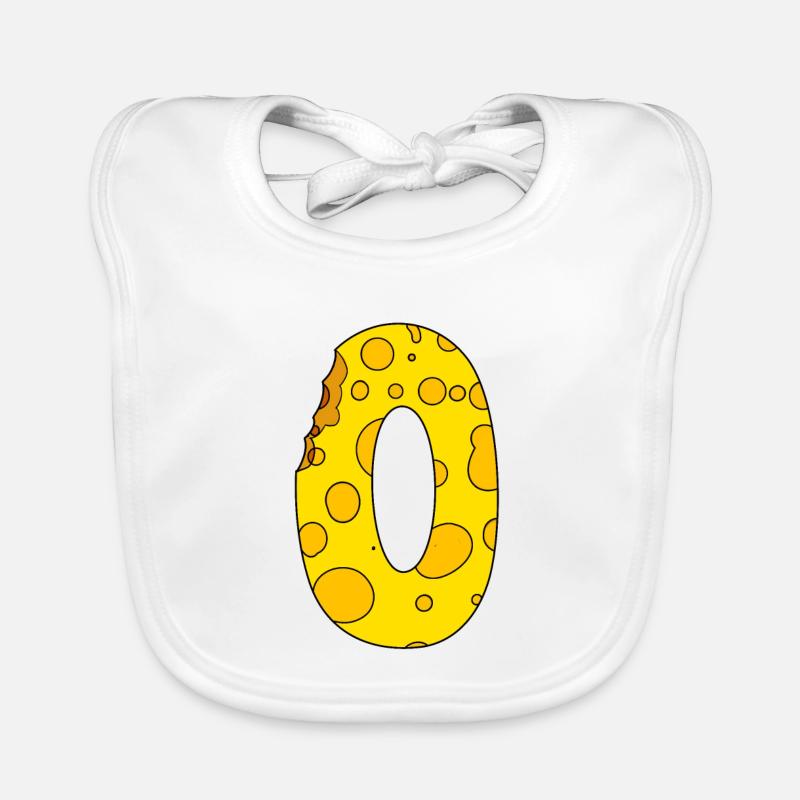 Numéro 0 Digit Cheese Bavoir bio Bébé