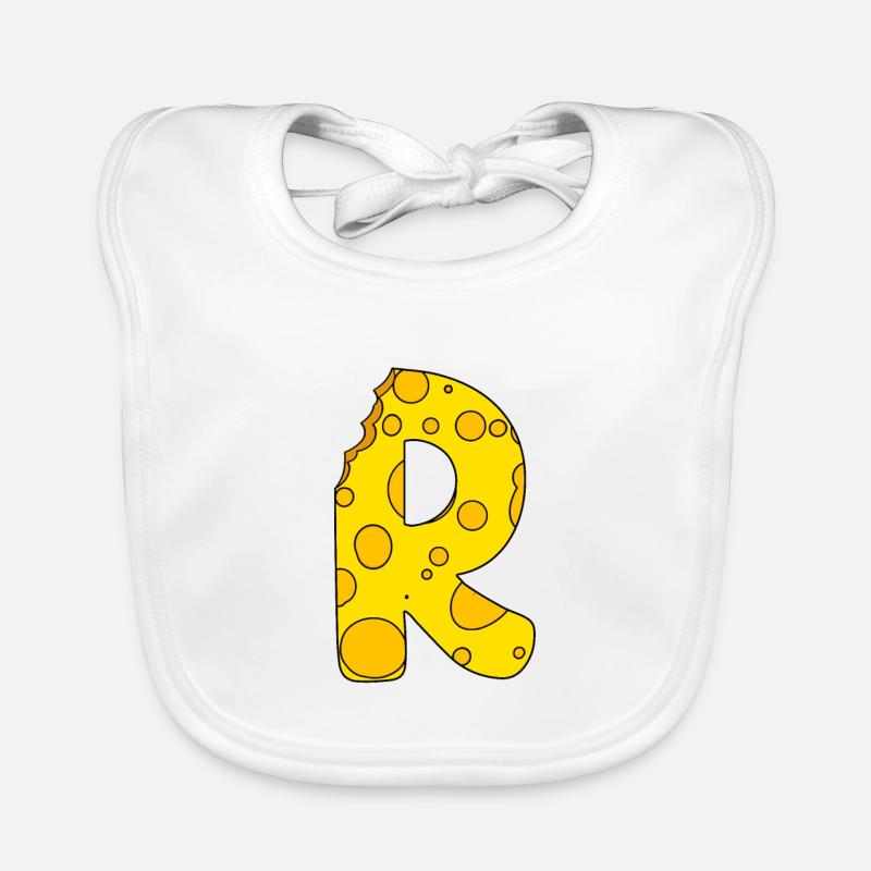 Buchstabe R Baby Bio-Lätzchen