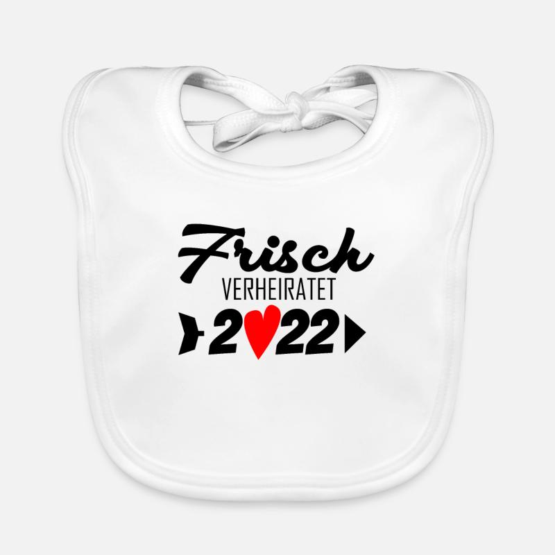 Frisch verheiratet 2022 Baby Bio-Lätzchen
