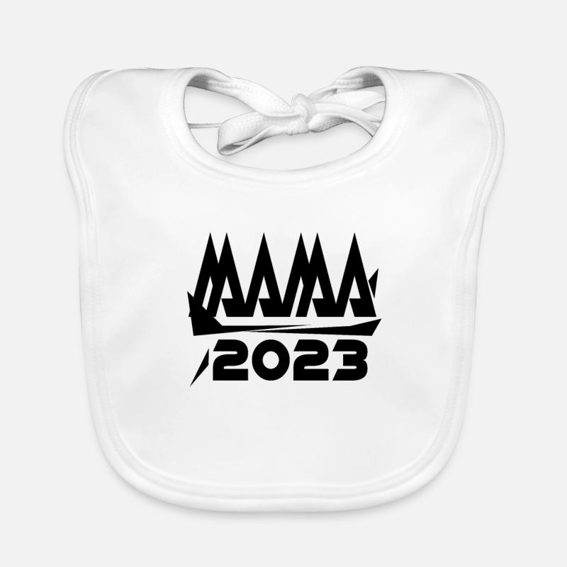 Maman 2023 Mère Grossesse Enceinte Bavoir bio Bébé