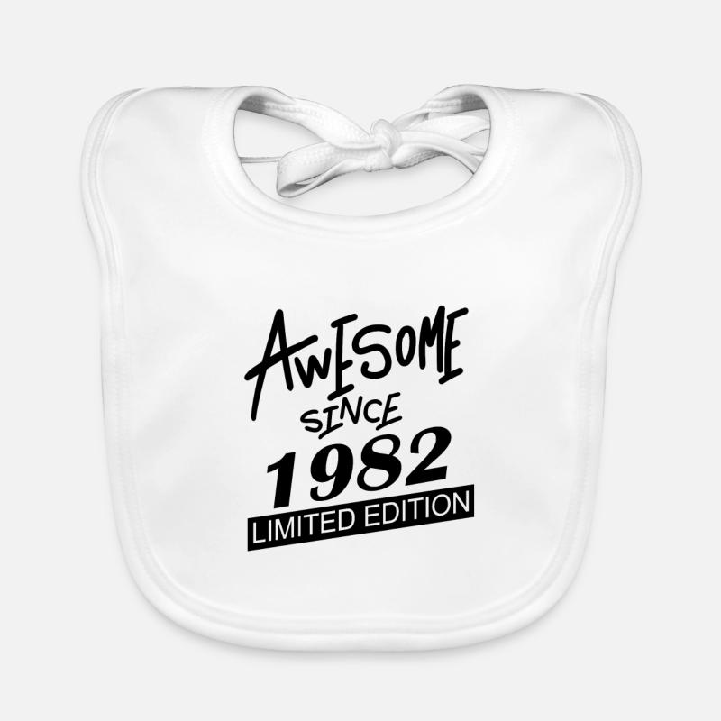 1982 - Né en 1982 Bavoir bio Bébé