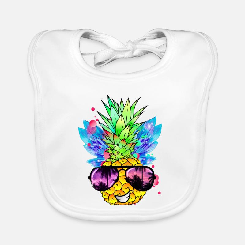 Ananas Kunst Baby Bio-Lätzchen