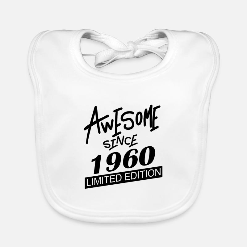 1960 - Born 1960 Organic Baby Bibs
