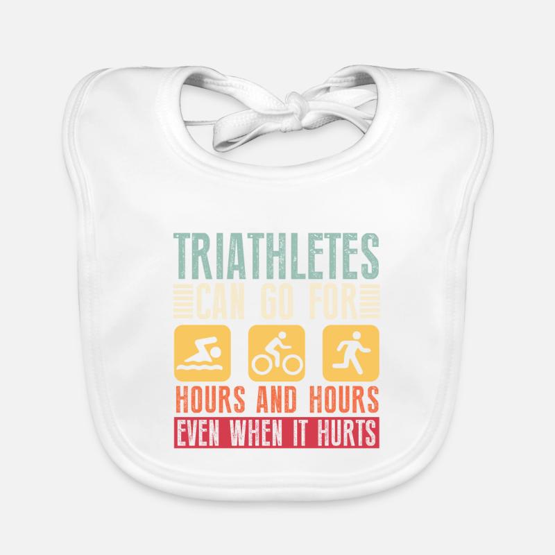 Triathleten Können Stundenlang Triathlon Machen Baby Bio-Lätzchen