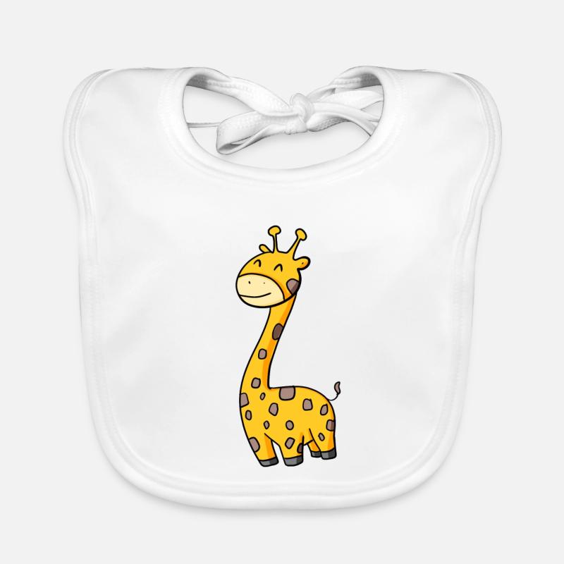 Funny Funny Giraffe Organic Baby Bibs