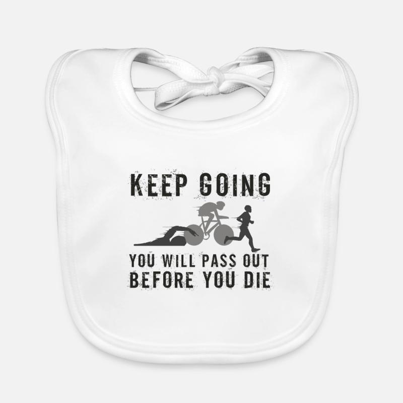 Continuez, vous passerez le triathlon Bavoir bio Bébé