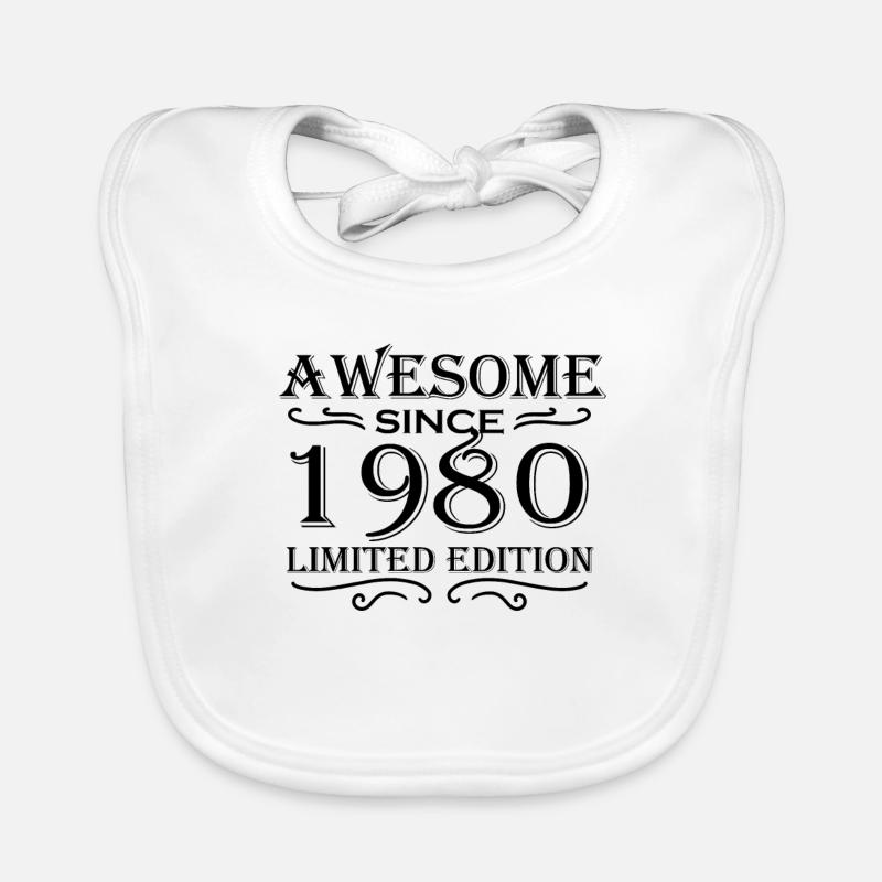 1980 - Born 1980 Organic Baby Bibs